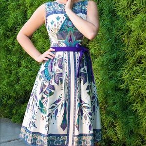 Monica Dress by Heart of Haute in Karma Print